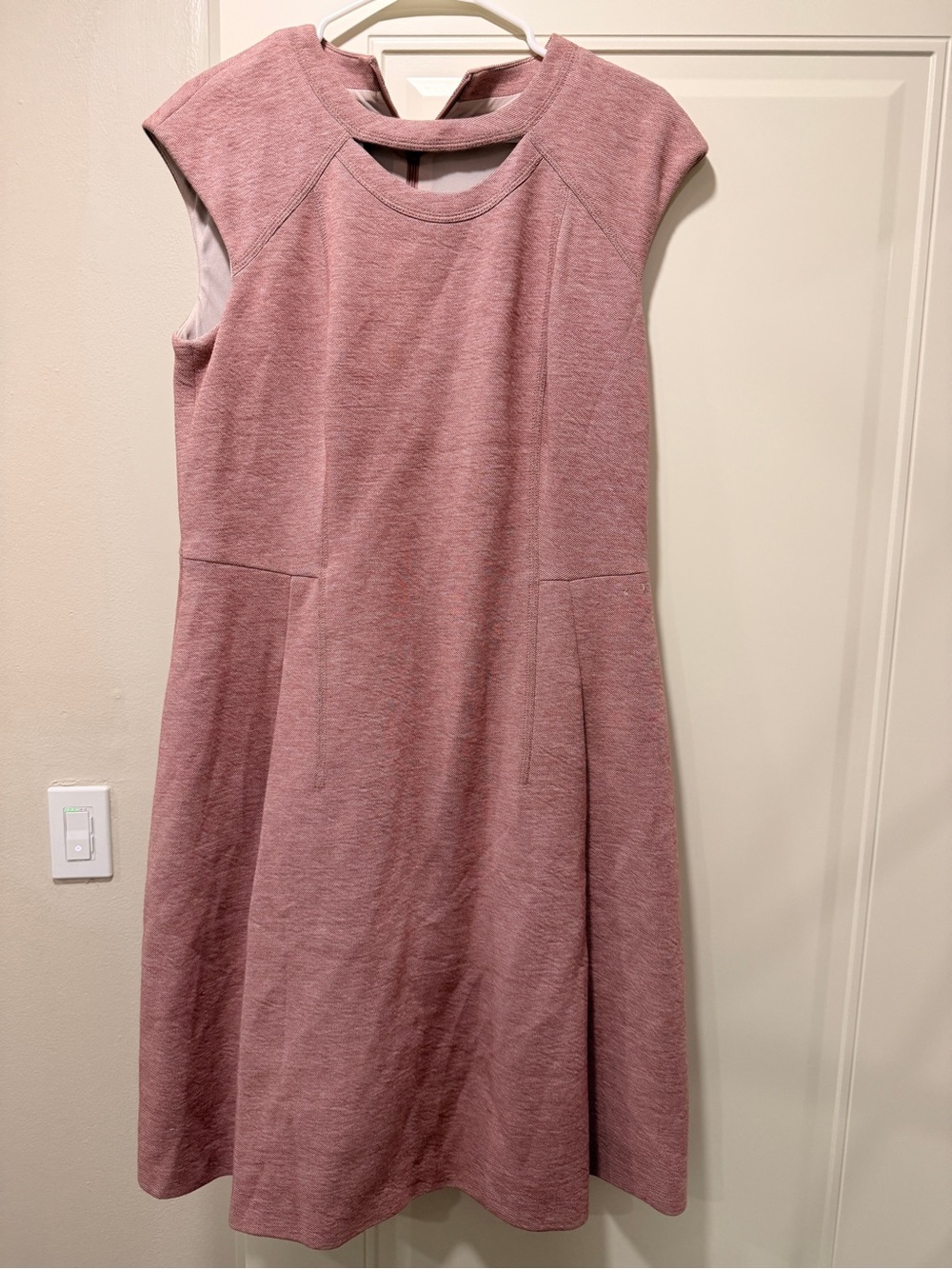 Akris Punto Dusty Rose Sleeveless A-Line Dress